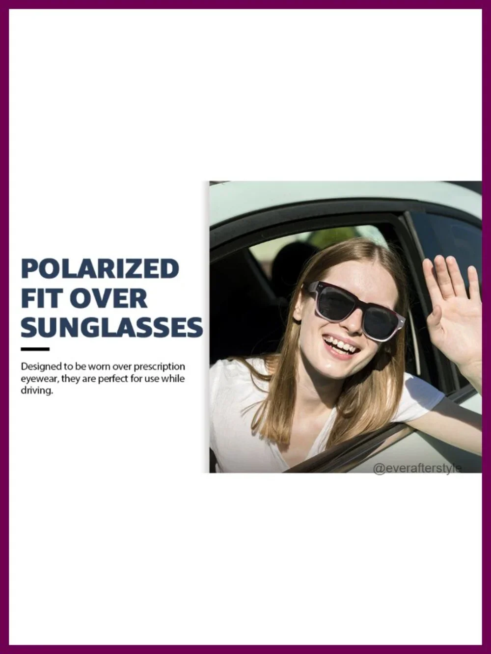 Polarized Fit Over Glasses Sunglasses Oversized TAC Lens UV Protection for